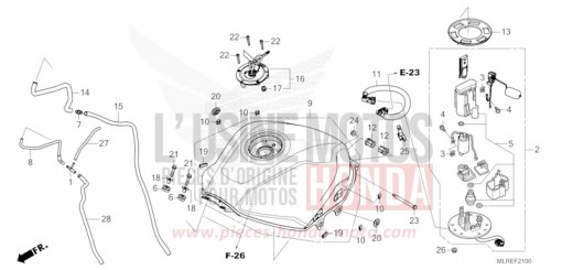 FUEL TANK/FUEL PUMP CB500FAR de 2024